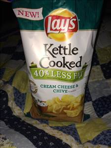 Lay's Kettle Cooked Cream Cheese & Chives Potato Chips