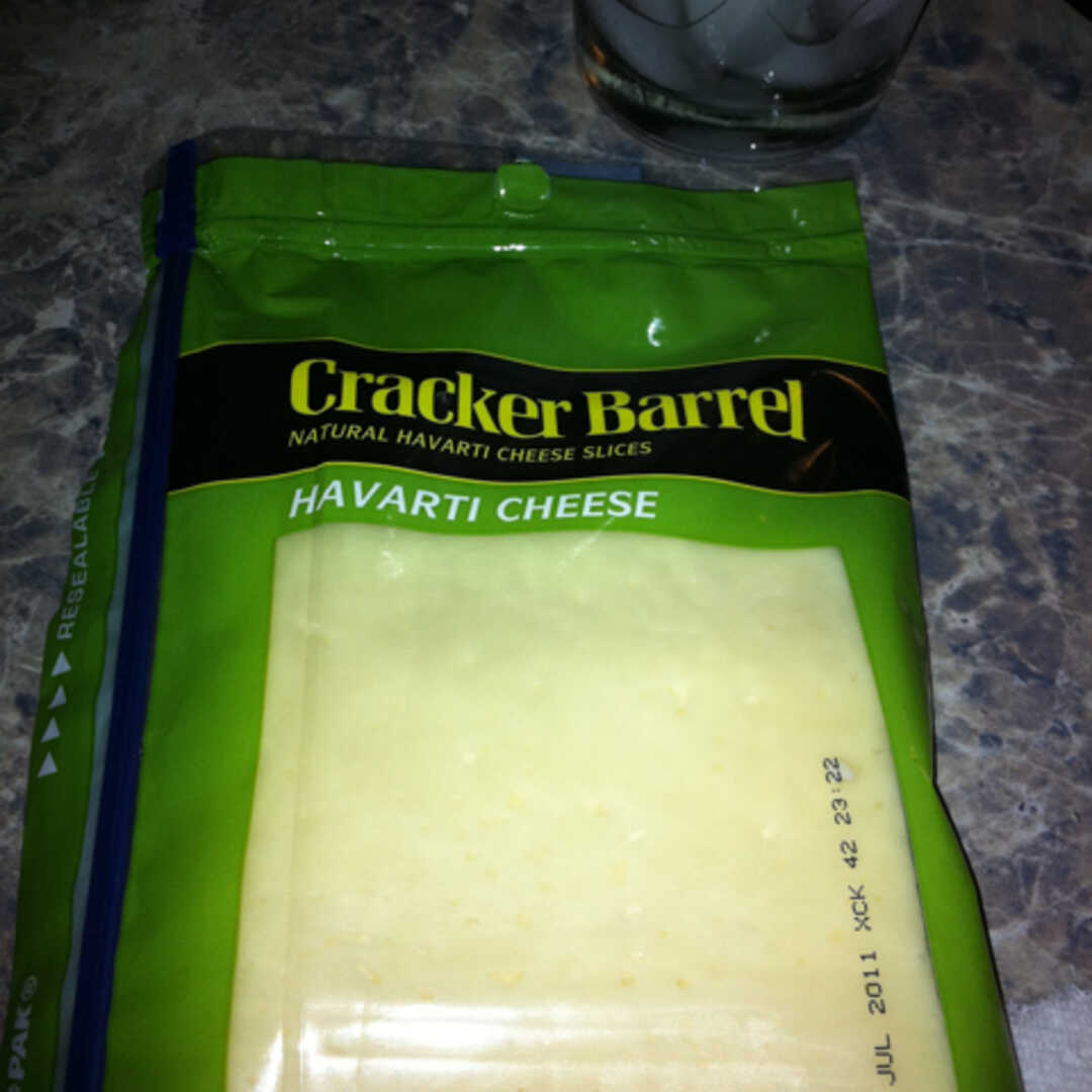 Cracker Barrel Natural Havarti Cheese Slices (20 g)