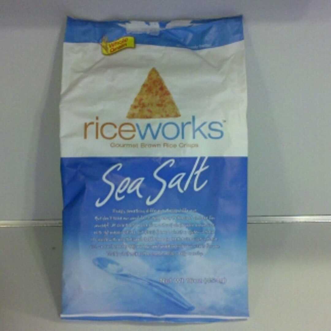 Riceworks Gourmet Brown Rice Crisps - Sea Salt