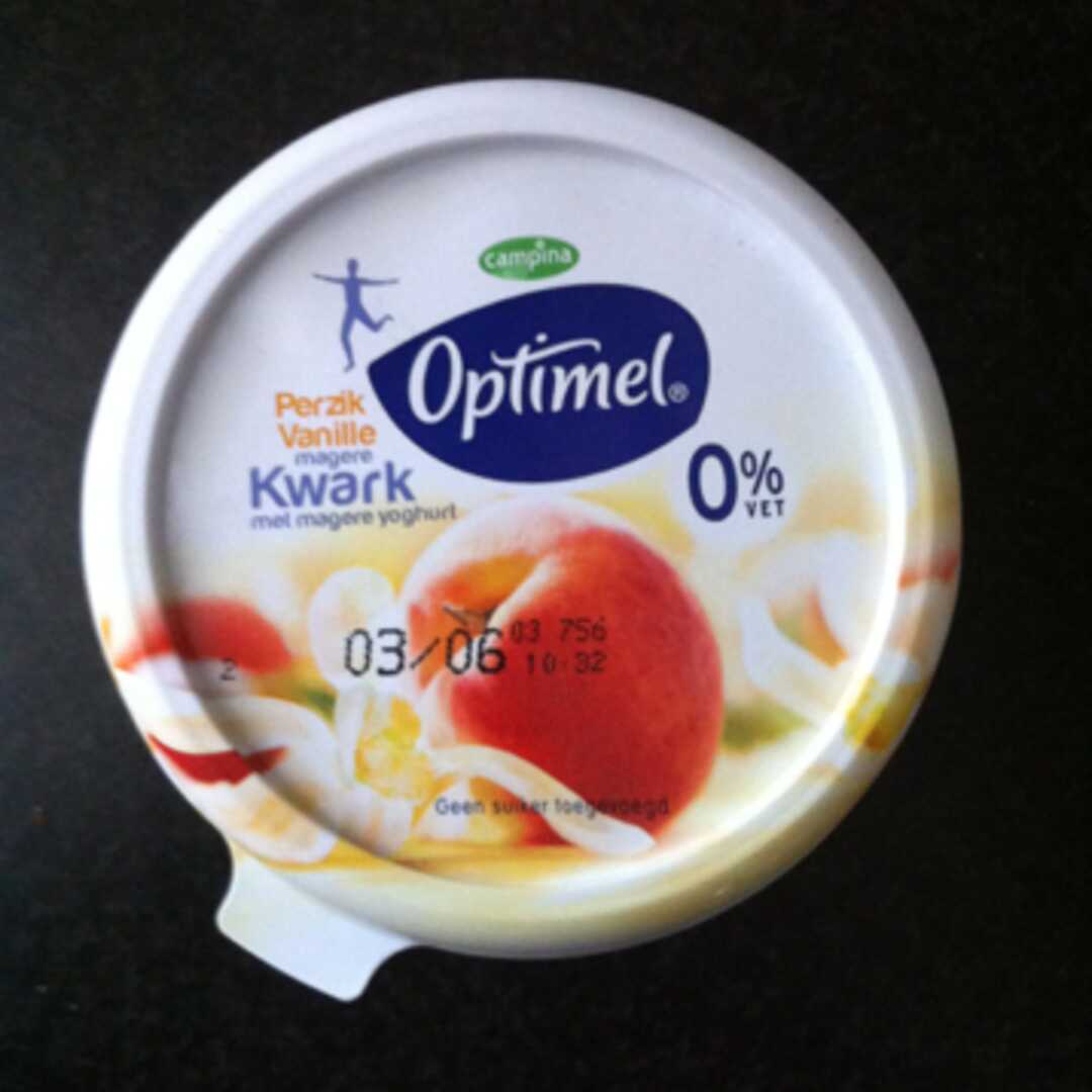 Optimel Magere Kwark met Magere Yoghurt Perzik Vanille