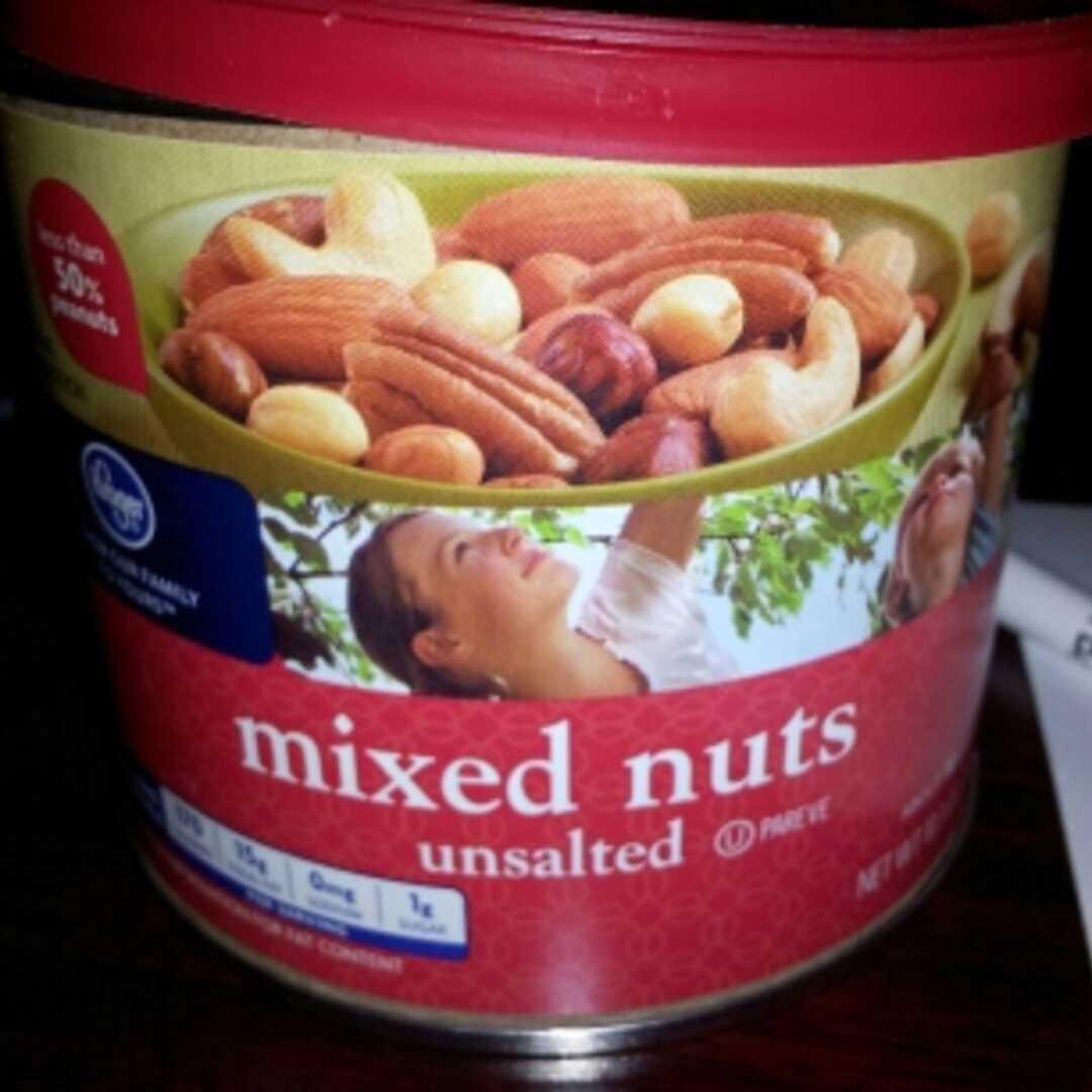 Kroger Unsalted Mixed Nuts