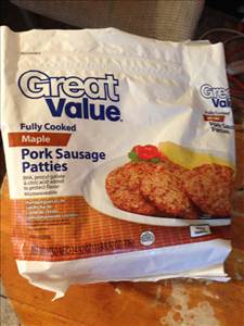 Great Value Maple Pork Sausage Patties