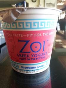 Zoi Greek Yogurt Strawberry Cream Greek Yogurt