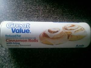 Great Value Reduced Fat Cinnamon Rolls with Icing