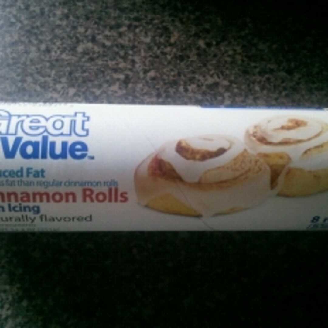 Great Value Reduced Fat Cinnamon Rolls with Icing
