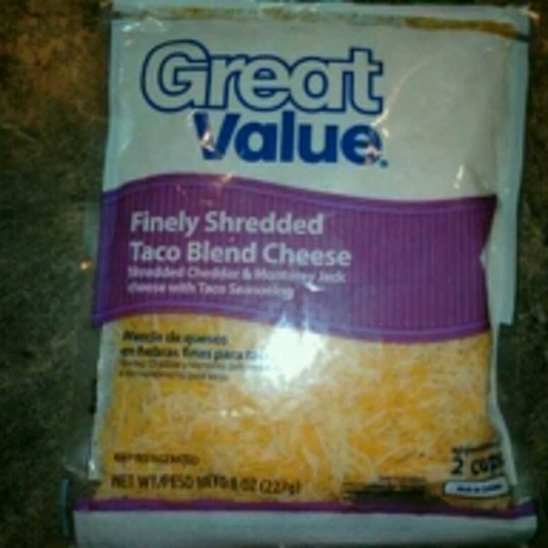 Great Value Finely Shredded Taco Blend Cheese
