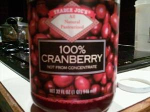 Trader Joe's Organic 100% Cranberry Juice