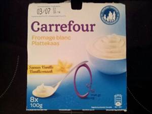 Carrefour Fromage Blanc Vanille 0%
