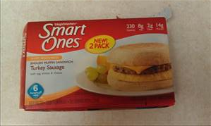 Smart Ones Smart Beginnings English Muffin Sandwich with Turkey Sausage