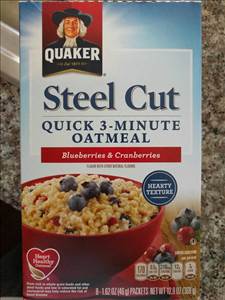 Quaker Steel Cut Oatmeal - Blueberries & Cranberries