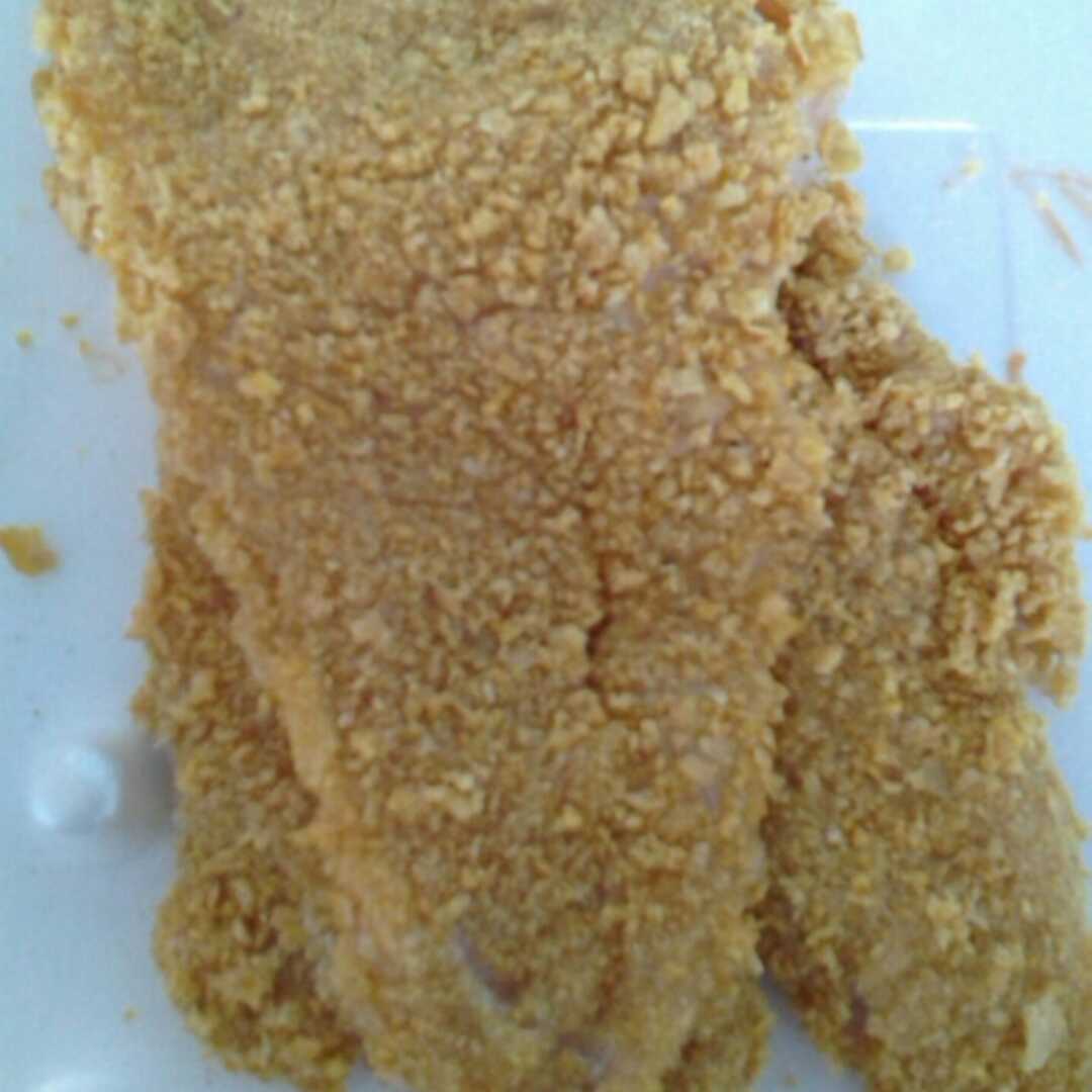 Baked or Fried Coated Chicken Breast Skinless (Coating Eaten)