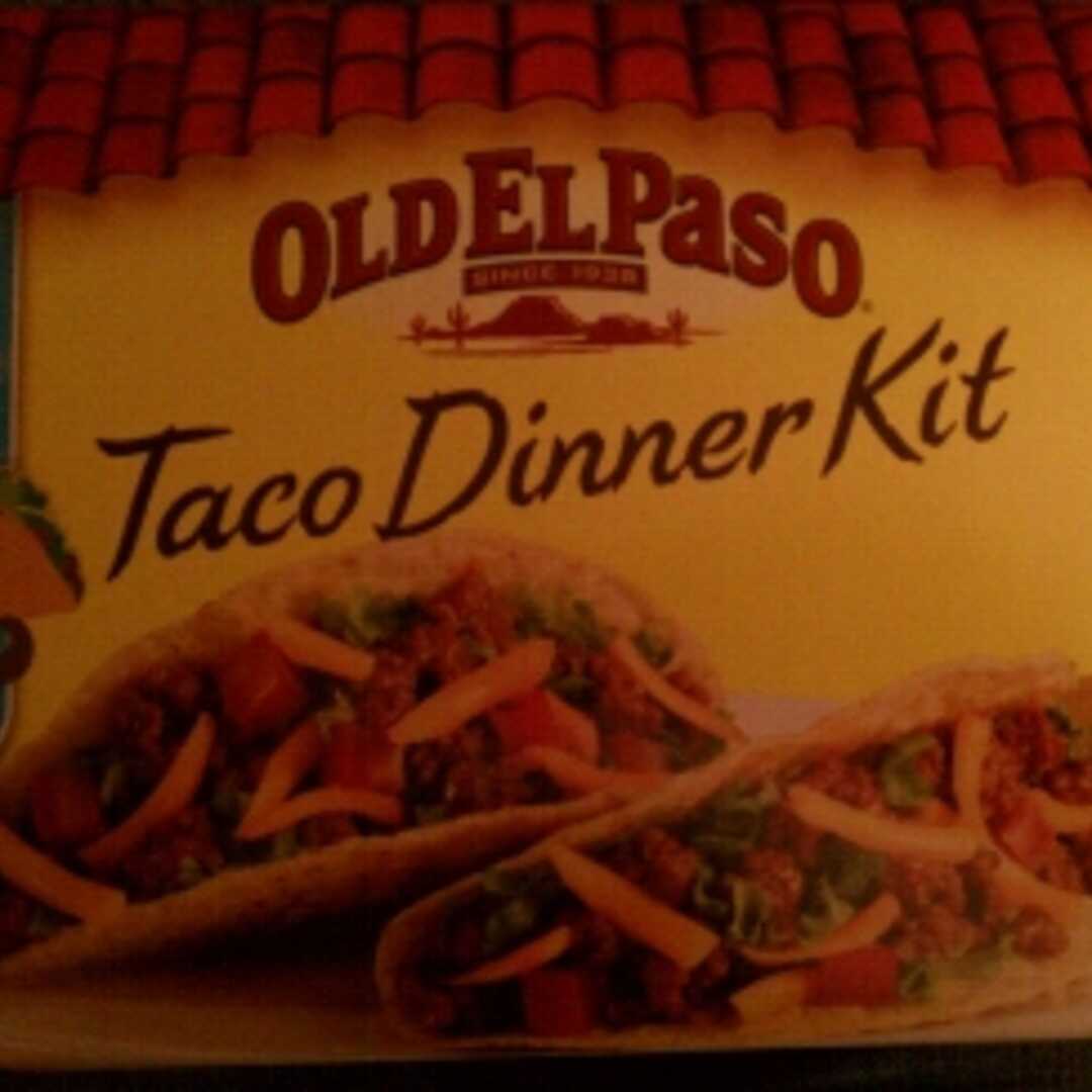 Old El Paso Taco Dinner Kit prepared with Lean Ground Meat
