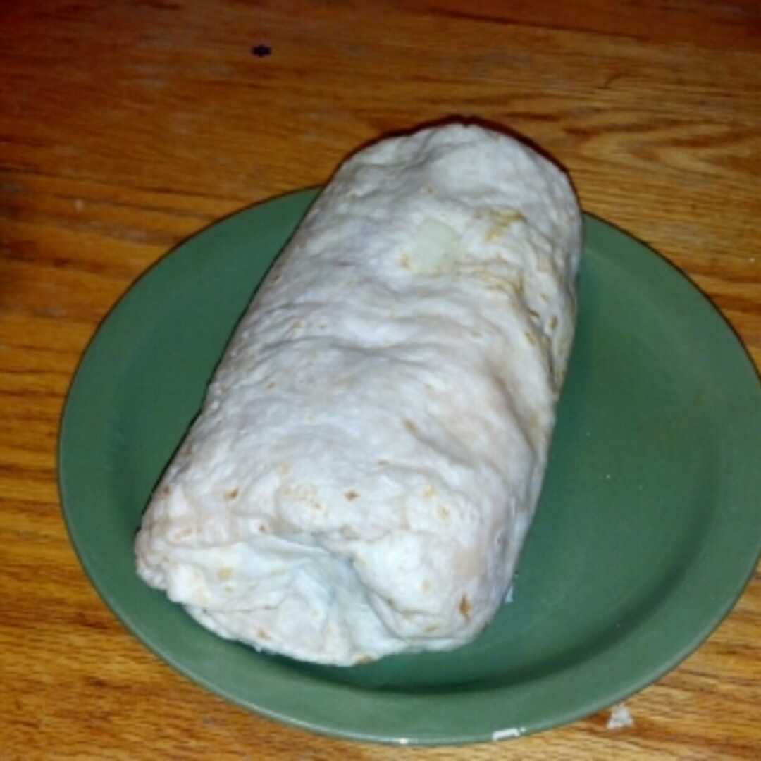 Meatless Burrito with Beans and Rice