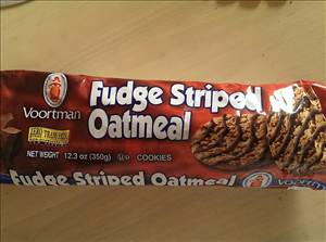 Voortman Fudge Striped Oatmeal Cookies