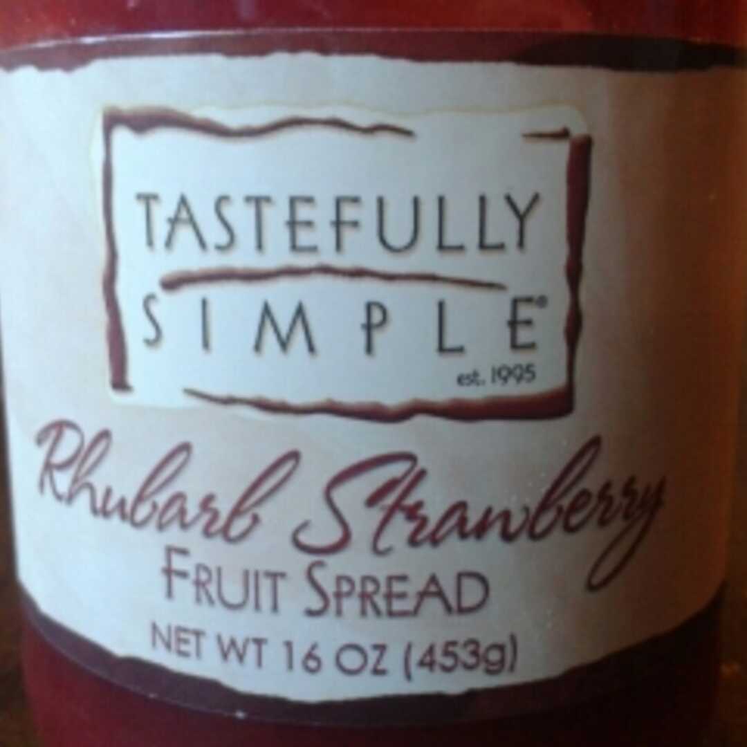 Tastefully Simple Rhubarb Strawberry Fruit Spread