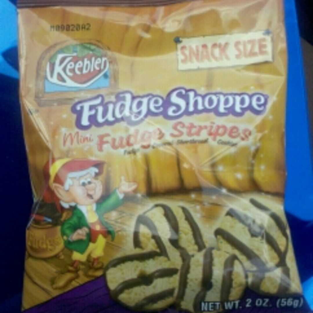 Keebler Fudge Shoppe Fudge Stripes Fudge Covered Shortbread Cookies