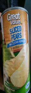Great Value Sliced Pears No Sugar Added