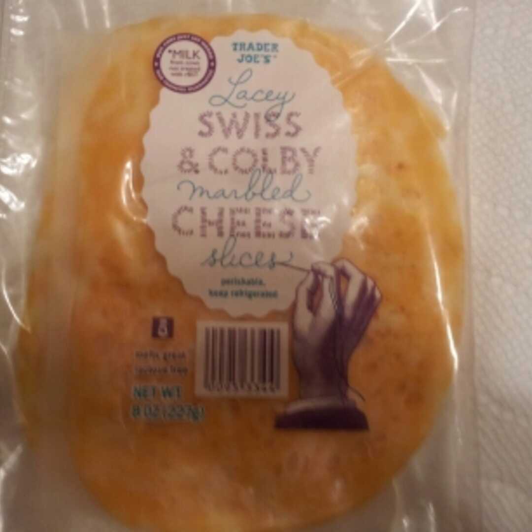 Trader Joe's Lacey Swiss & Colby Marbled Cheese Slices