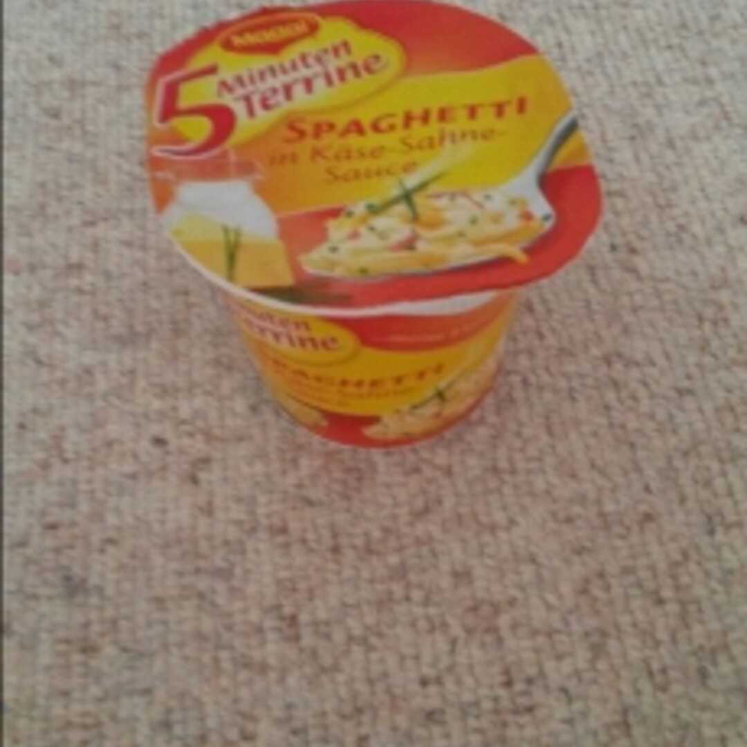 Maggi 5 Minuten Terrine Spaghetti in Käse-Sahne-Sauce