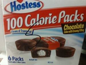 Hostess 100 Calorie Pack Chocolate Cake with Creamy Filling