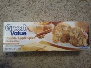 Great Value Double Apple Spice Filled Muffins