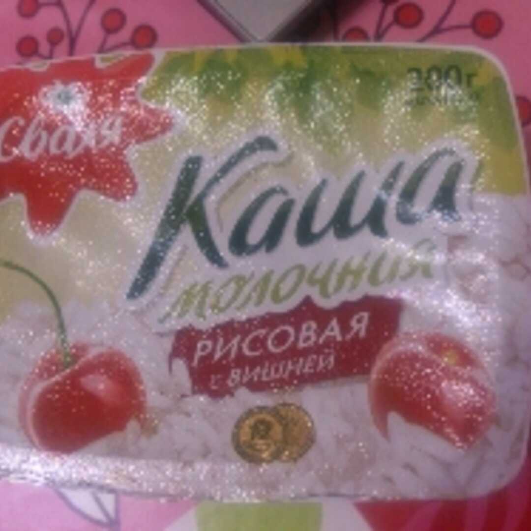 Сваля Каша Молочная Рисовая с Вишней