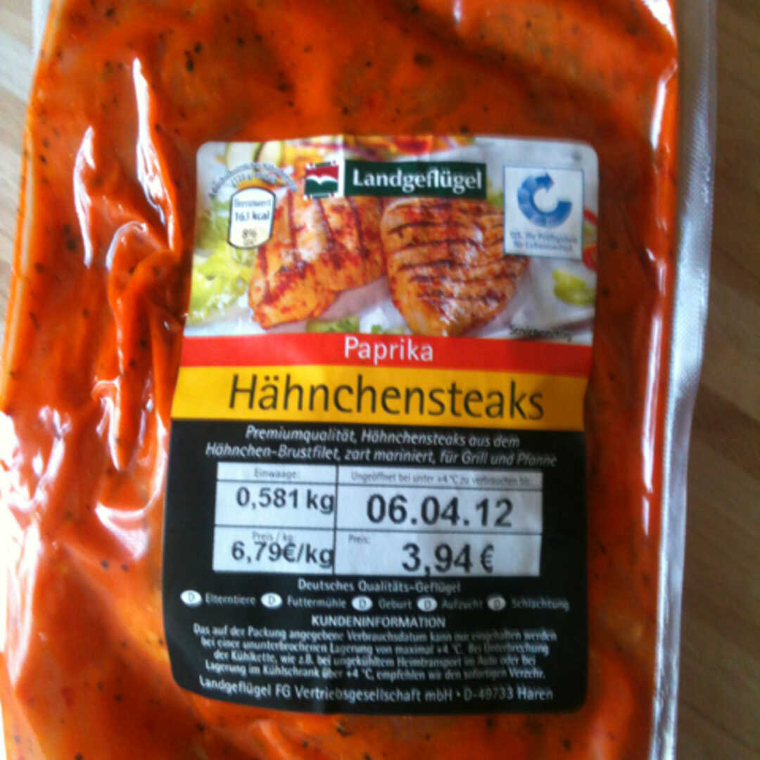 Aldi Hähnchensteak Paprika