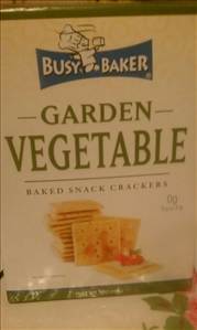 Busy Baker Garden Vegetable Baked Snack Crackers