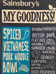 Sainsbury's My Goodness! Spiced Vietnamese Pork Noodle Bowl