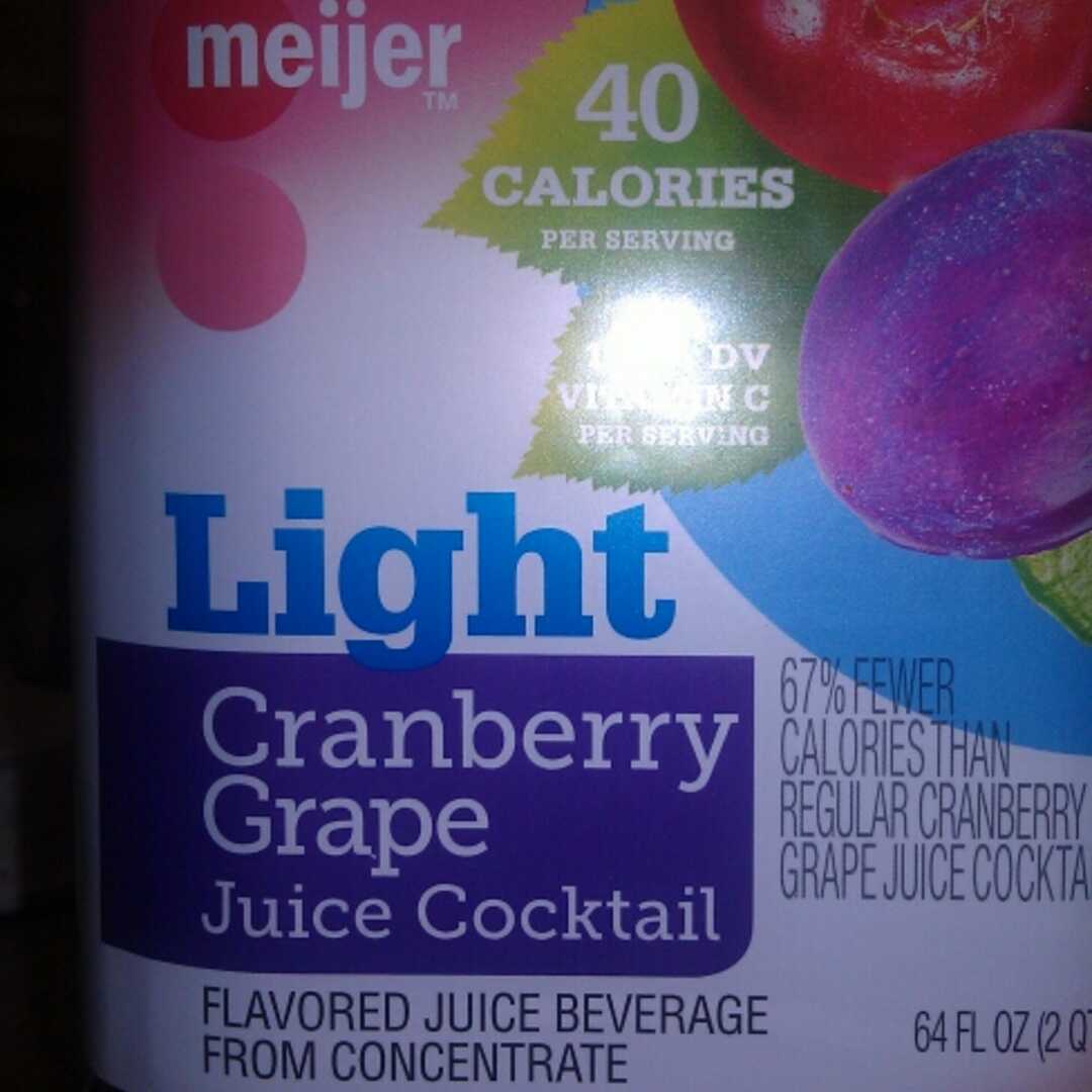 Meijer Light Cranberry Juice Cocktail