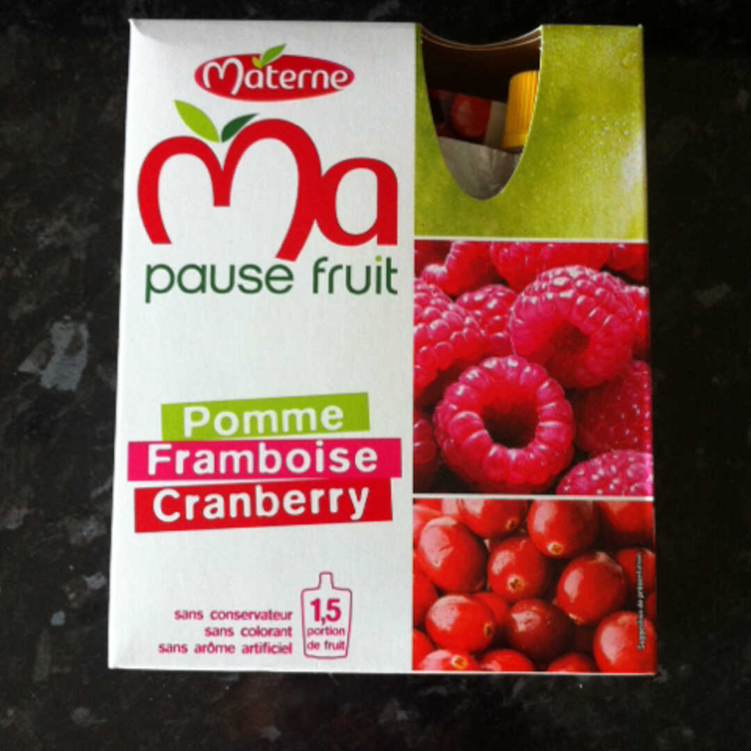 Materne Ma Pause Fruit Pomme Framboise Cranberry
