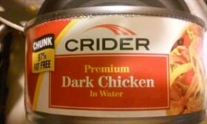 Crider Premium Dark Chicken in Water