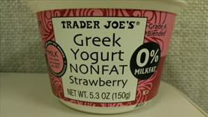 Trader Joe's Greek Style Nonfat Yogurt - Strawberry