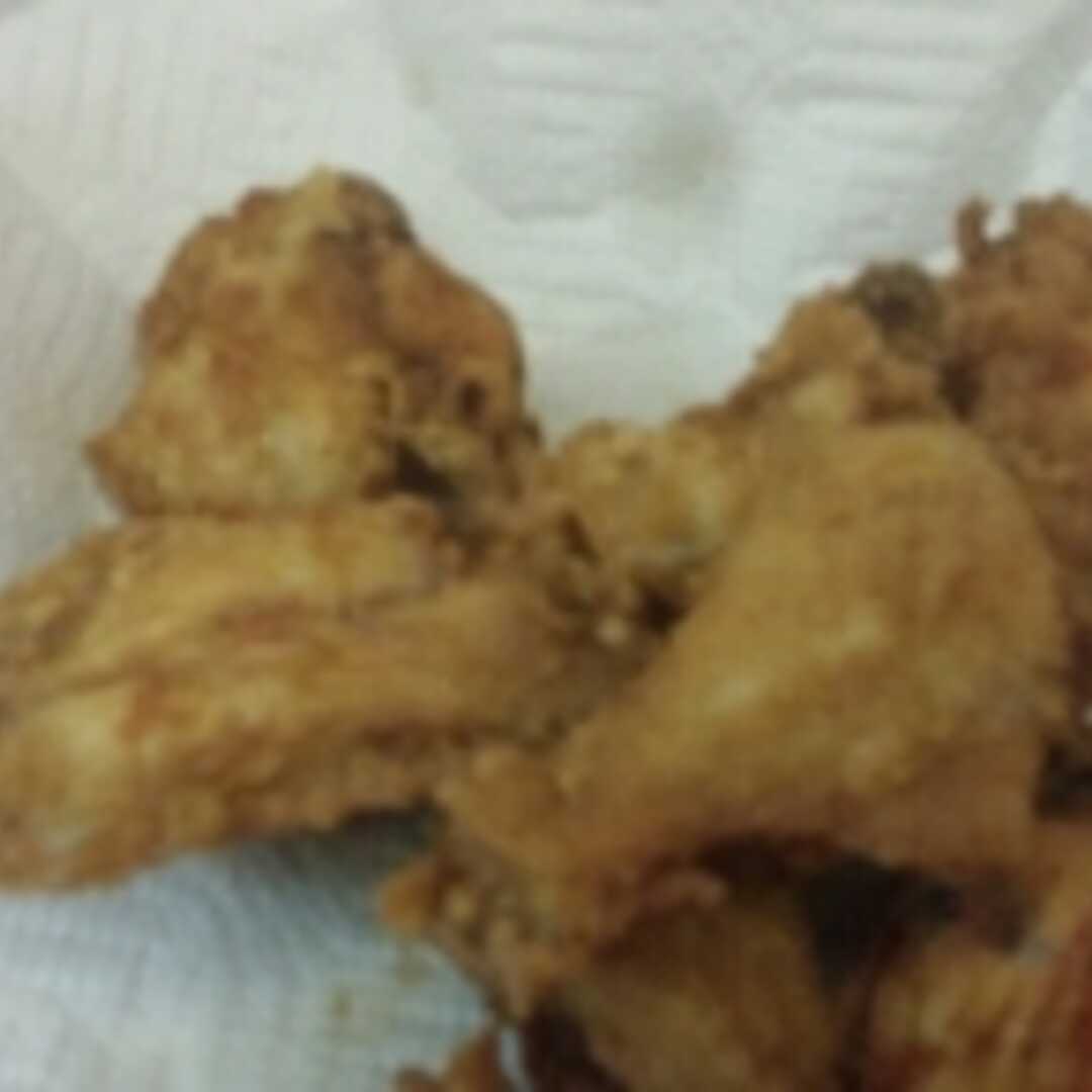 Baked or Fried Coated Chicken Wing with Skin