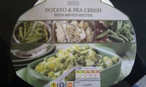 Marks & Spencer Potato & Pea Crush with Minted Butter