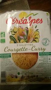 Céréalpes Galette Courgette-Curry