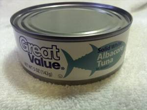 Great Value Solid White Albacore Tuna in Water (Low Sodium)