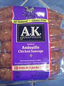 A.K. Gourmet Smoked Andouille Chicken Sausage