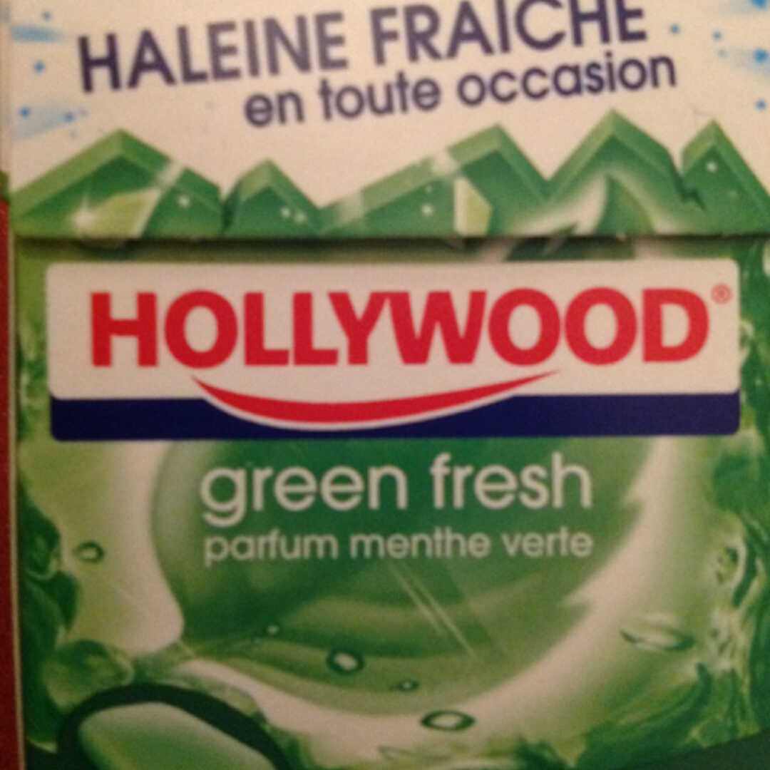 Hollywood Green Fresh - Chewing gums à la menthe verte sans sucre