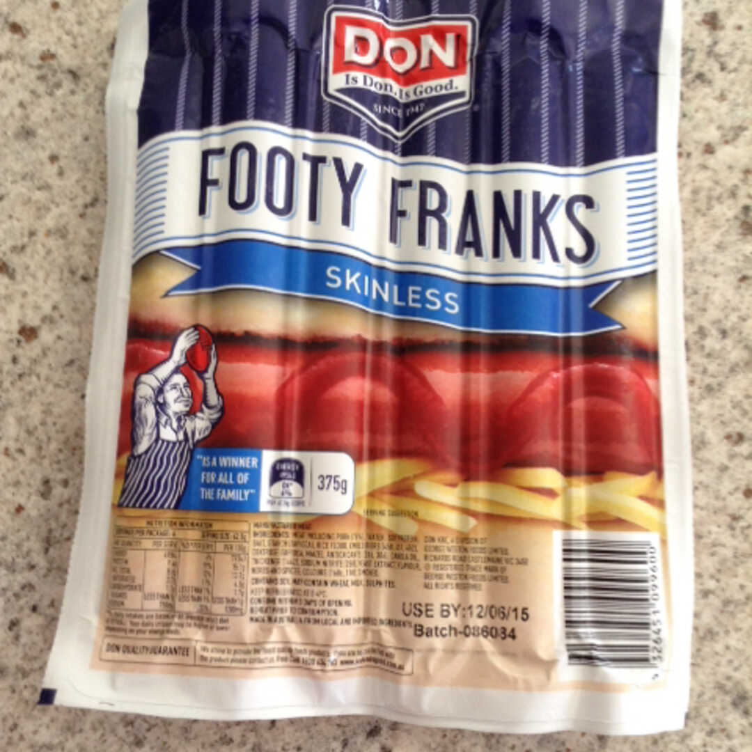 Don Footy Franks (Skinless)