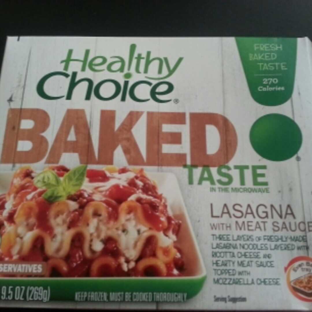 Healthy Choice Baked Taste Lasagna with Meat Sauce