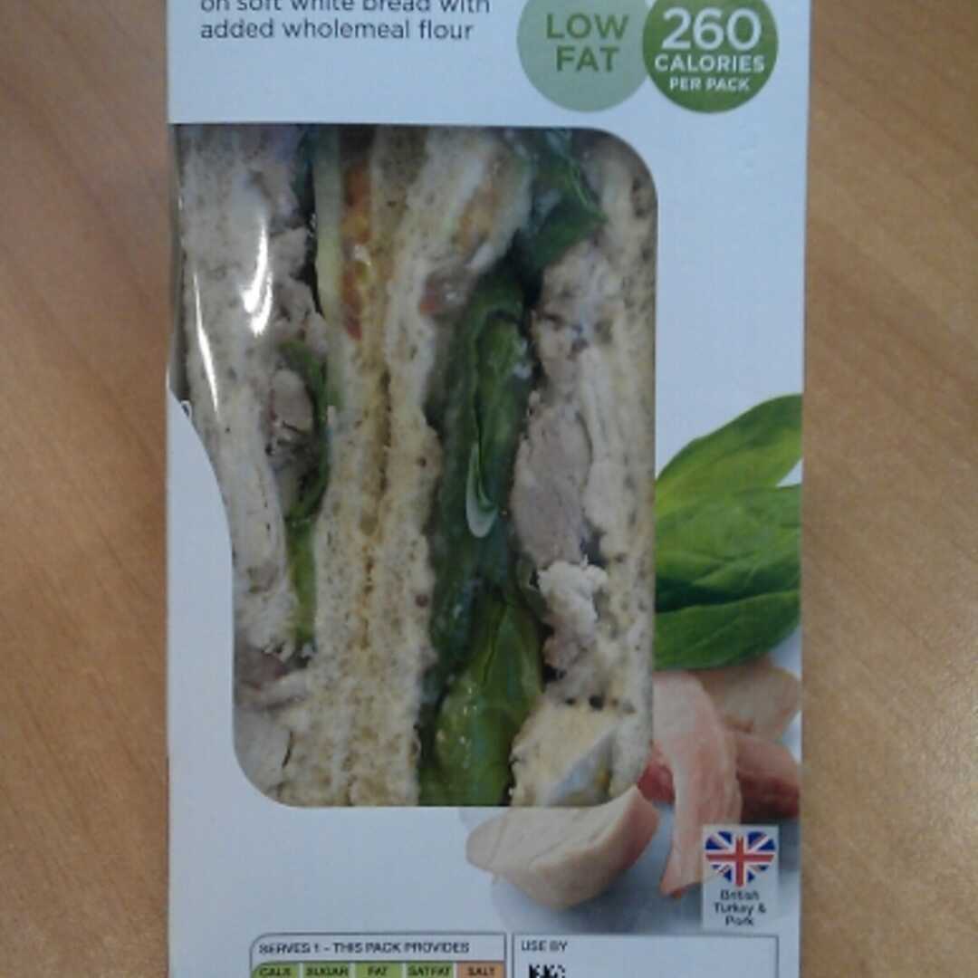 Marks & Spencer Count on Us British Turkey & Ham Sandwich