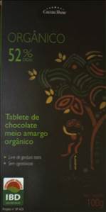 Cacau Show Tablete de Chocolate Meio Amargo Orgânico
