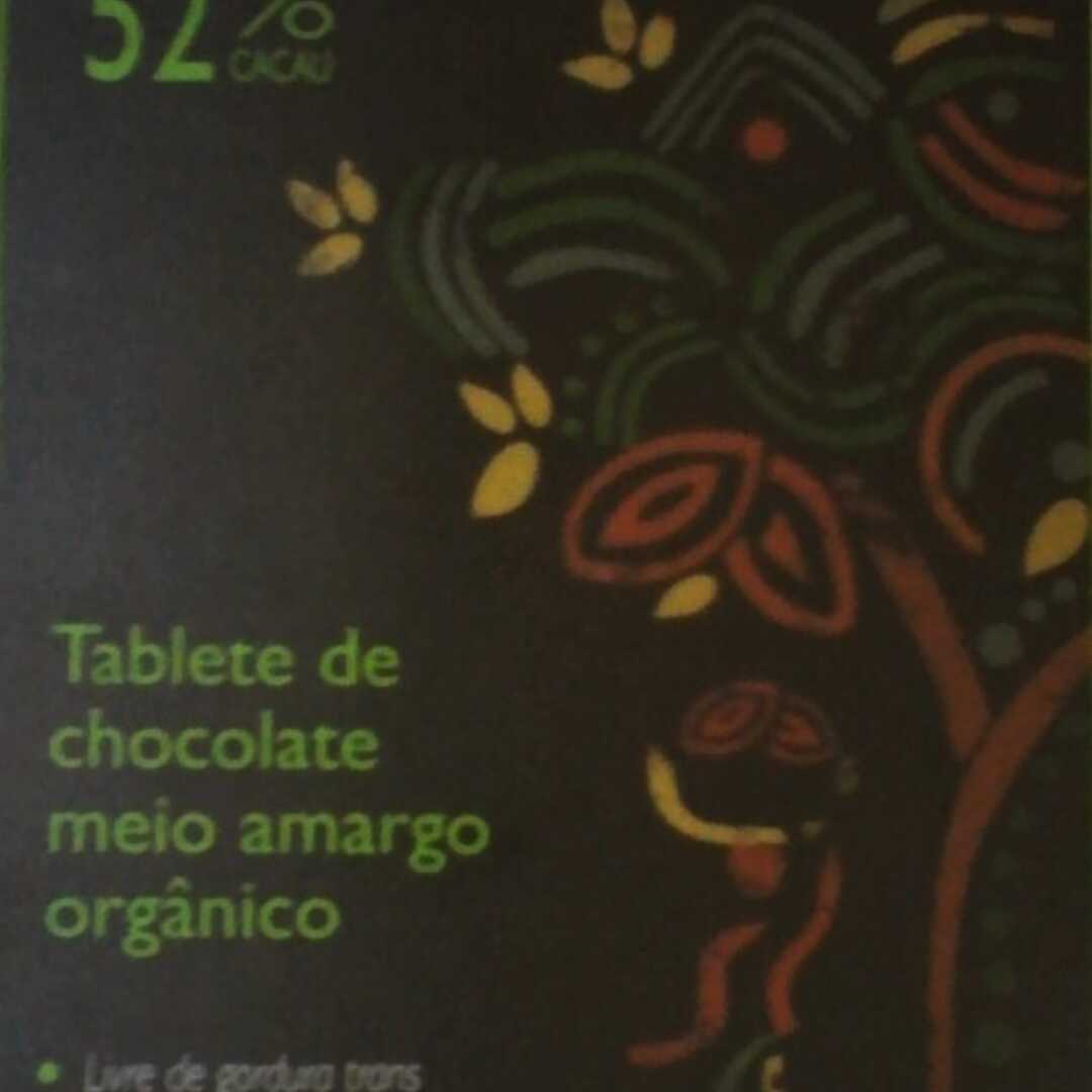 Cacau Show Tablete de Chocolate Meio Amargo Orgânico