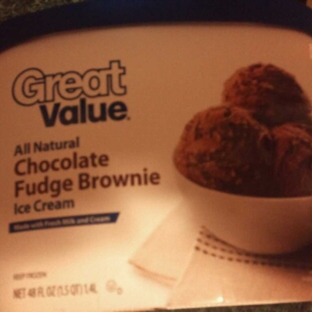 Great Value Chocolate Fudge Brownie Ice Cream