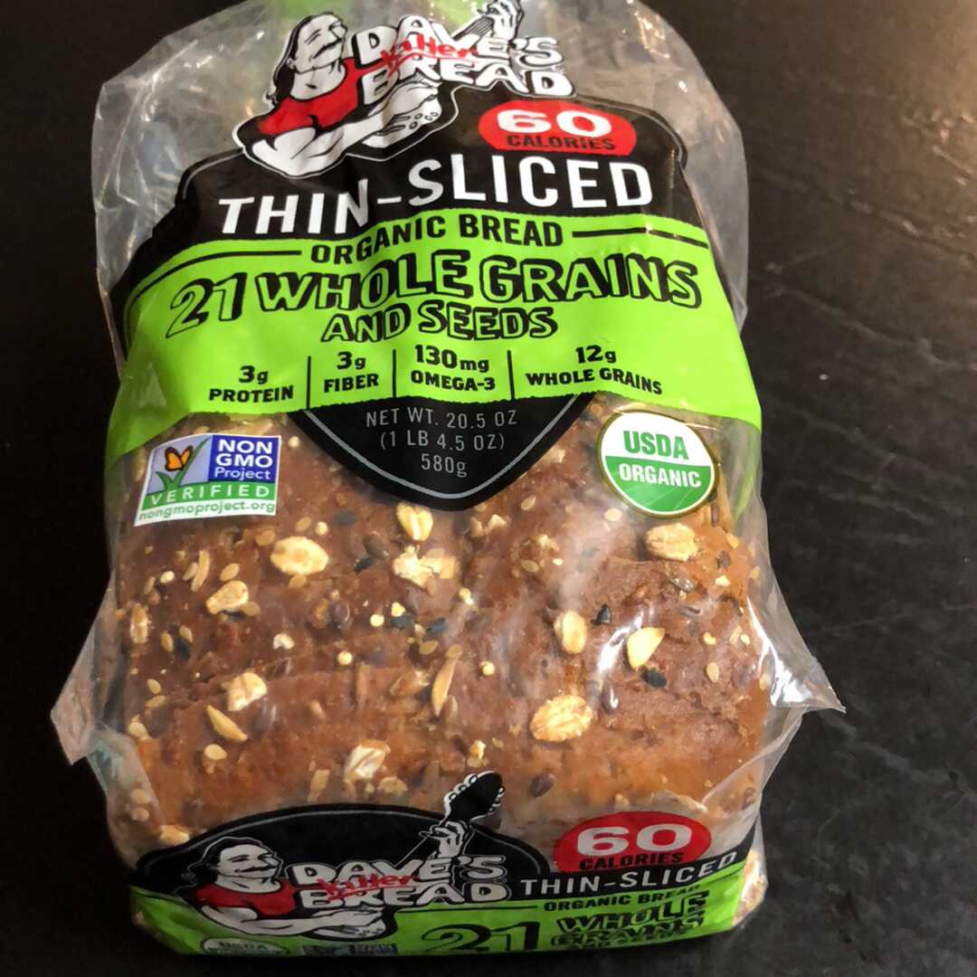Dave's Killer Bread Thin-Sliced Organic Bread 21 Whole Grains & Seeds