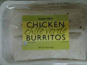 Trader Joe's Chicken Chile Verde Burrito