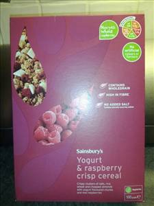 Sainsbury's Yogurt & Raspberry Crisp Cereal