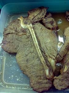 Beef T-Bone Steak (Trimmed to 1/4" Fat)