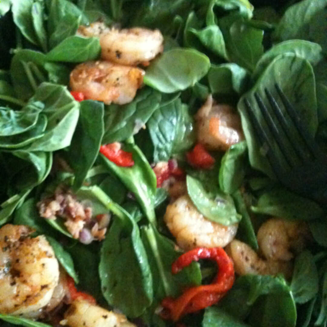 Applebee's Grilled Shrimp ‘N Spinach Salad without Dressing (Half)